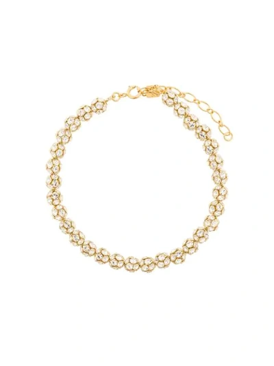 Shop Ca&lou Eva Necklace With Crystal Balls In Gold
