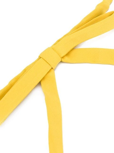 Shop N°21 Bow Detail Belt In Yellow