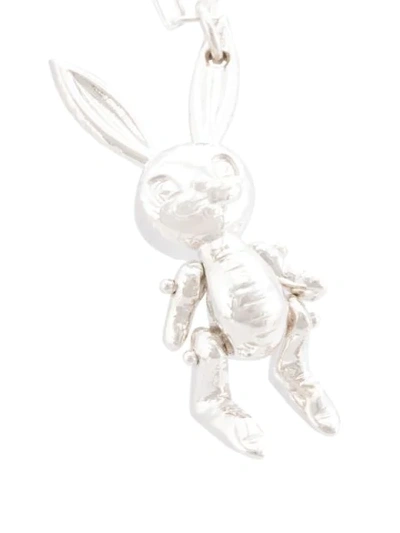 Shop Ambush Bunny Pendant Necklace In Silver