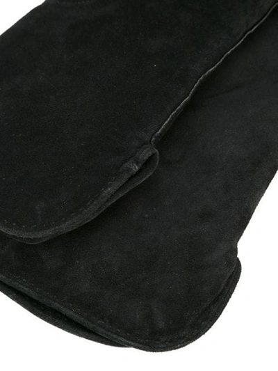 Pre-owned Saint Laurent 1980's Short Gloves In Black
