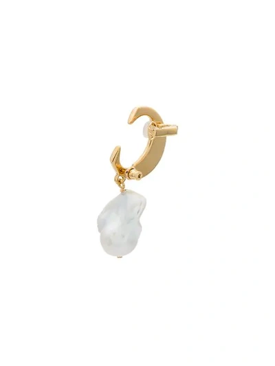 Shop Chloé Gold-tone Pearl Drop Earrings In 105 Gold