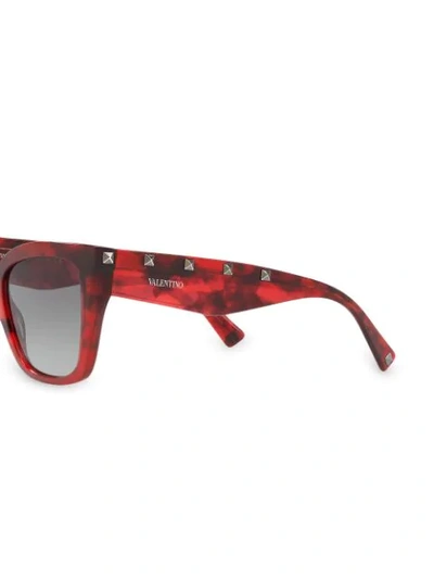 Shop Valentino Oversized Sunglasses In Red