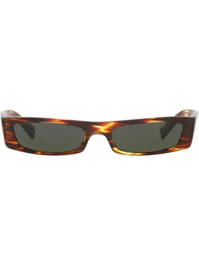 Shop Alain Mikli X Alexandre Vauthier Edwidge Sunglasses In Brown