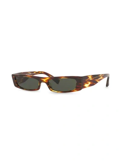 Shop Alain Mikli X Alexandre Vauthier Edwidge Sunglasses In Brown