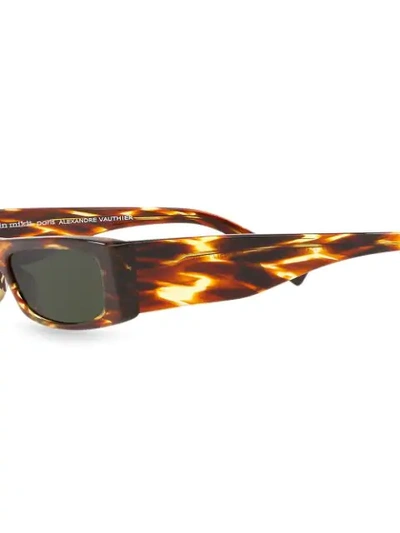 Shop Alain Mikli X Alexandre Vauthier Edwidge Sunglasses In Brown