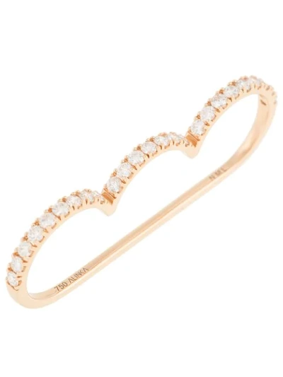 Shop Alinka 18kt Rose Gold Cloud Diamond Ring