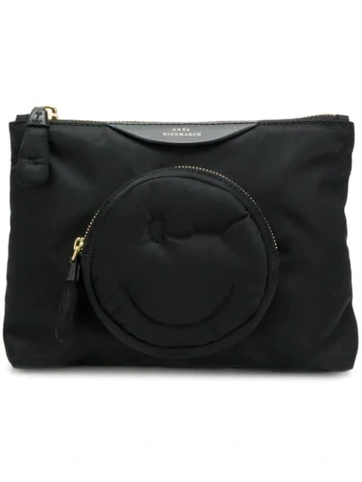 Shop Anya Hindmarch Wink Make-up Bag In Black