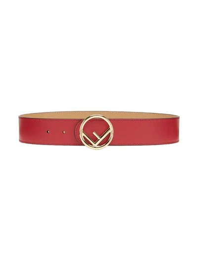 Shop Fendi F Is  Reversible Belt In Red