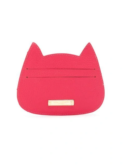 Shop Sarah Chofakian 'gato' Kartenetui In Pink