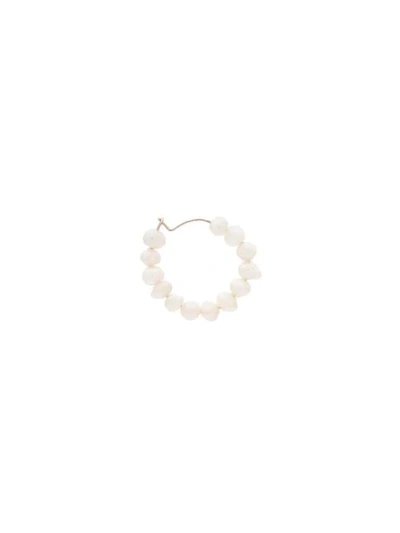 Shop Holly Ryan Keshi Pearl Hoop Earrings In White