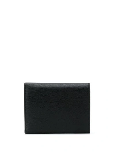 Shop Valextra Iside Envelope Wallet In Black