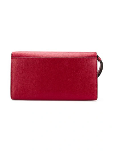 Shop Furla Side Strap Wallet In Red