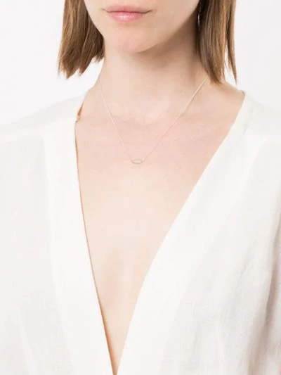 Shop Natalie Marie Willow Necklace In Silver