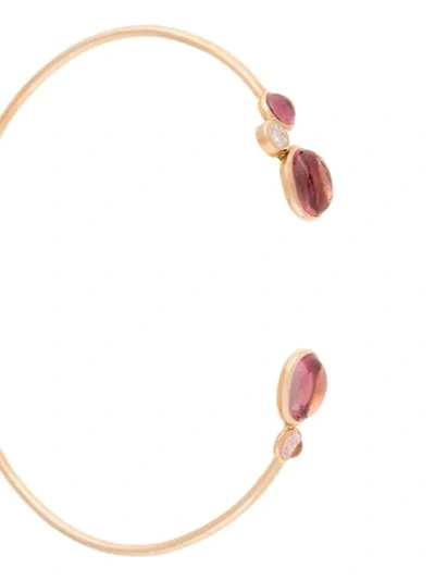 Shop Myrto Anastasopoulou Stone Embellished Cuff Bracelet In Gold