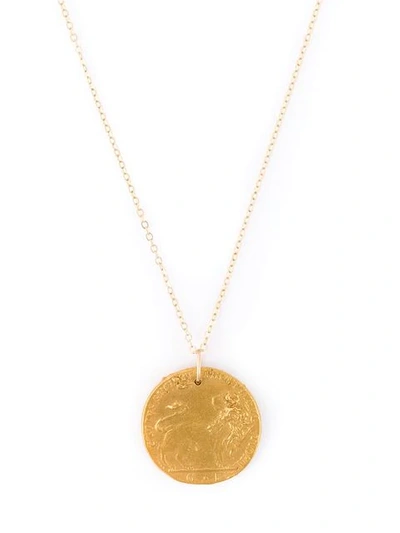 Shop Alighieri 'il Leone' Necklace In Metallic