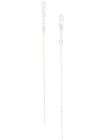 Shop Petite Grand Avalon Earrings In Silver