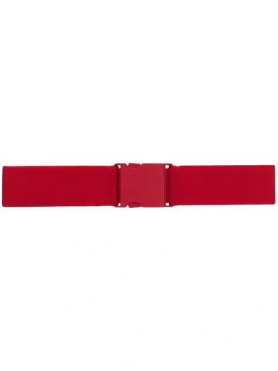 Shop N°21 Elasticated Clasp Belt In Red