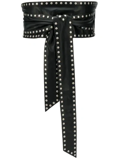 Shop Iro Studded Belt In Black