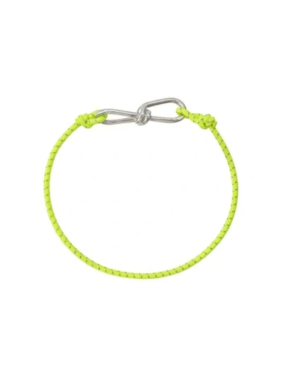 Shop Annelise Michelson Small Wire Cord Bracelet In Yellow