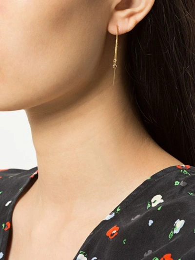 Shop Petite Grand Set Of Three Gemstone Earrings In Metallic