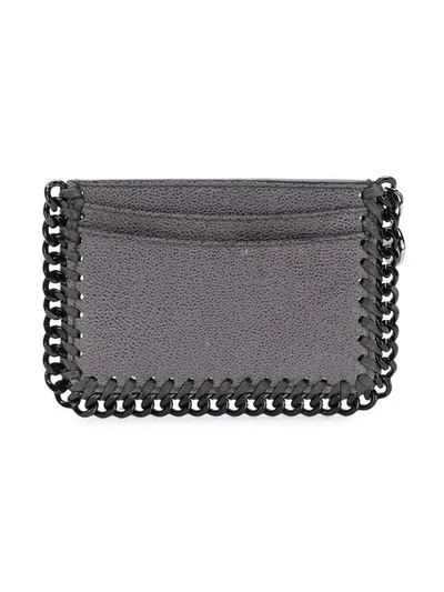 Shop Stella Mccartney Falabella Cardholder In Grey