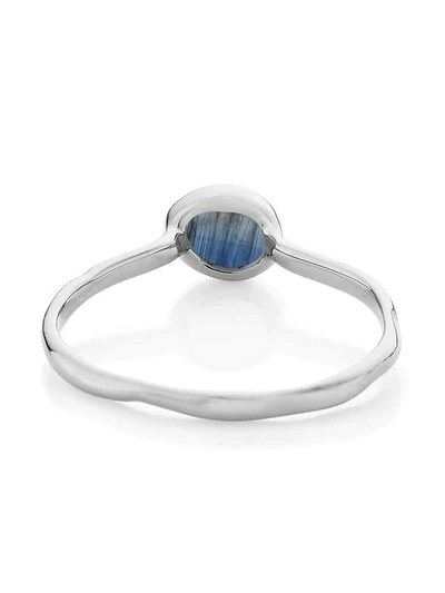 Shop Monica Vinader Siren Small Stacking Kyanite Ring In Silver