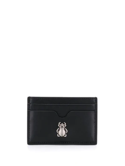 Shop Alexander Mcqueen Kartenetui Mit Käfer In Black