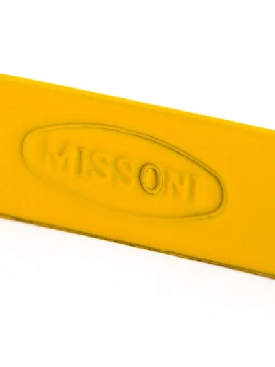 Pre-owned Missoni Square Bangle In Yellow