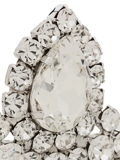 Shop Alessandra Rich Chandelier Earrings In Silver