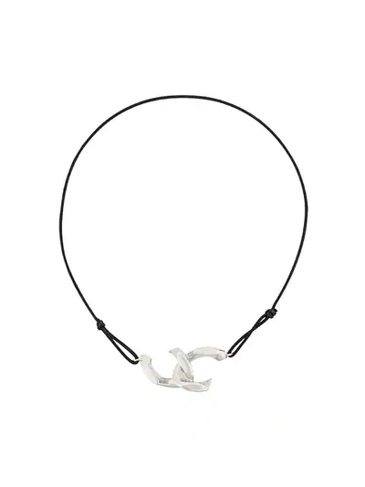 Shop Annelise Michelson Dechainee Cord Bracelet In Silver