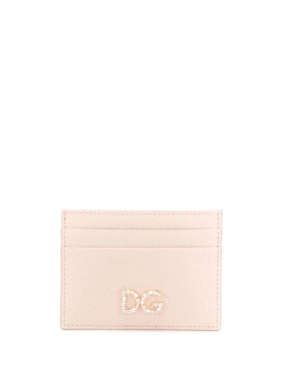 Shop Dolce & Gabbana Logo Wallet In Nude