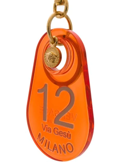 VERSACE 12 VIA GESÙ钥匙扣 - 橘色