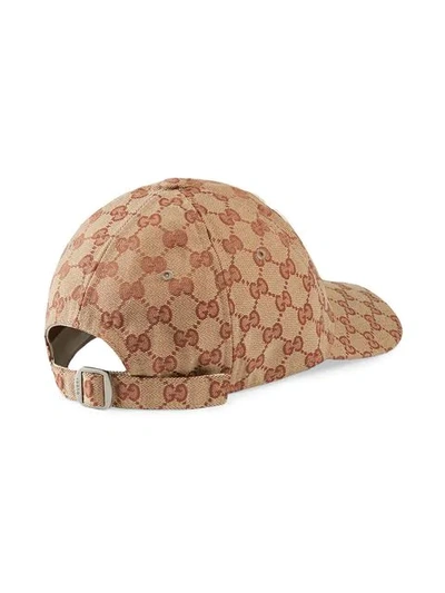 Shop Gucci Baseball Hat With Ny Yankees™ Patch In Brown