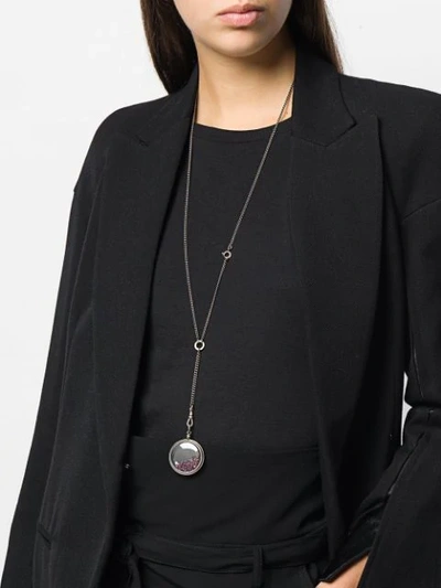 Shop Ann Demeulemeester Rough Aluvia Necklace In Silver