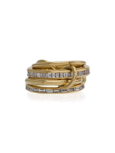 Shop Spinelli Kilcollin 18k Yellow Gold Lehmus Diamond Ring In Metallic