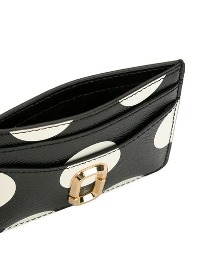 Shop Marc Jacobs Polka Dots Cardholder In Black