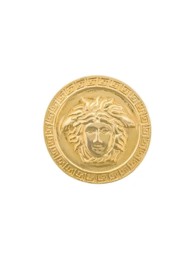 Versace Medusa Logo Brooch - Gold | ModeSens