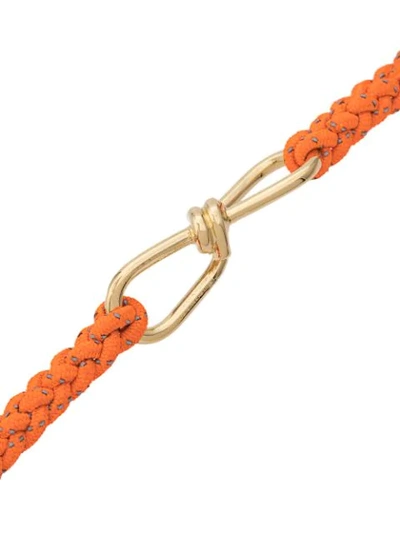 Shop Annelise Michelson Small Wire Cord Bracelet In Orange