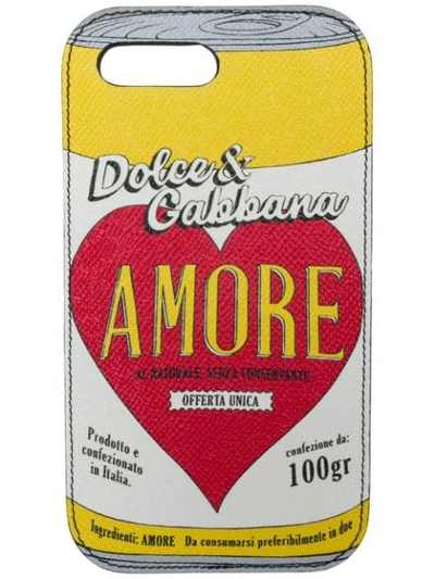 Shop Dolce & Gabbana Amore Iphone 7 Plus Case In Multicolour