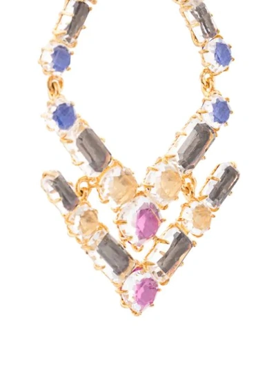 Shop Larkspur & Hawk Caterina Trapezoid Chandelier Earrings In Ylwgold