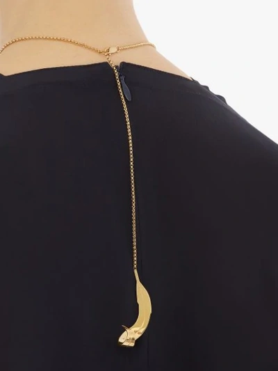 Shop Jw Anderson Flower Pendant Necklace In Gold