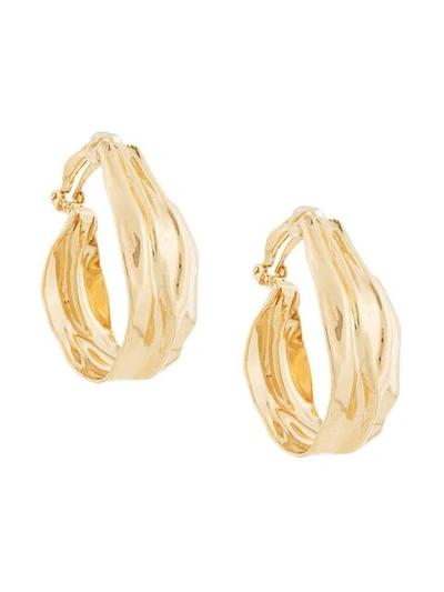 Shop Annelise Michelson Clip-on Hoop Earrings In Gold