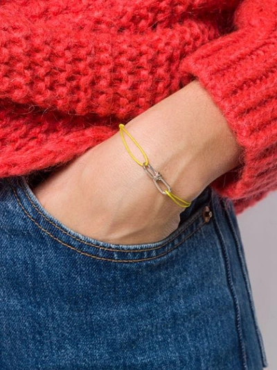 Shop Annelise Michelson Extra Small Wire Cord Bracelet - Yellow
