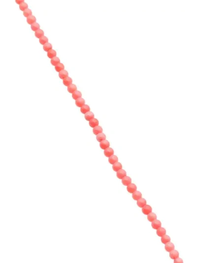 Shop Anni Lu Stone Beaded Anklet In Pink
