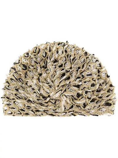 Shop Missoni Mare Lace Decorated Hat - Gold
