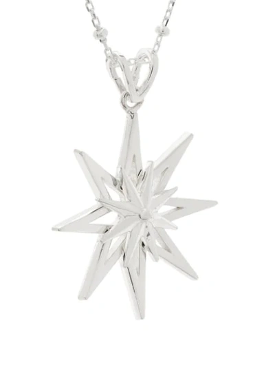 Shop Rachel Jackson Rock Star Necklace In Silver