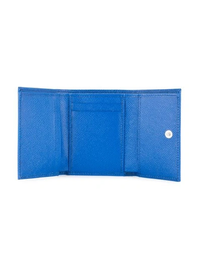 Shop Dolce & Gabbana Logo Tri-fold Wallet In Blue