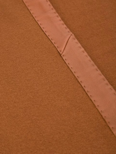 Pre-owned Hermes Pointed Shawl In Brown