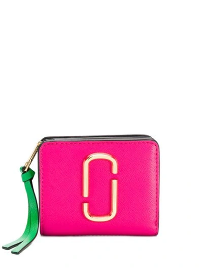 Shop Marc Jacobs Snapshot Wallet In 952 Diva Pink Multi