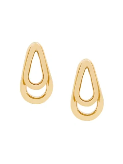 Shop Annelise Michelson Double Ellipse Earrings In Gold